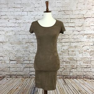 Brown Suede Dress